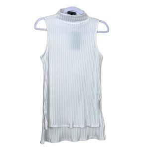 GIBSONLOOK Off White Ribbed Mock Neck Top NWT Size Medium